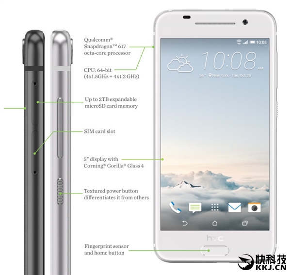 2540元！HTC One A9正式发布：迷人多下巴