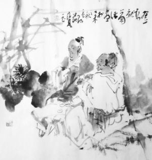 国画 登高就菊酒 李宝玉国画 菊酒万寿 赵河国画 菊香重阳 张贵珠国画