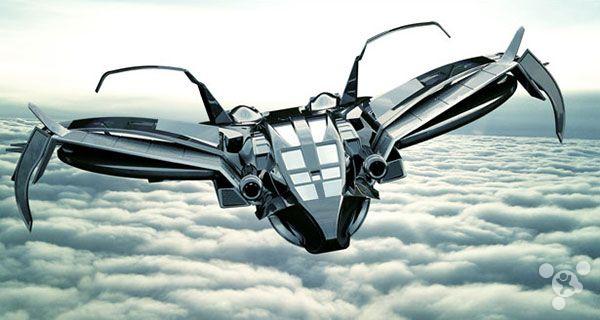 未来的逆天的直升飞机 sting r12科幻风旋翼飞机