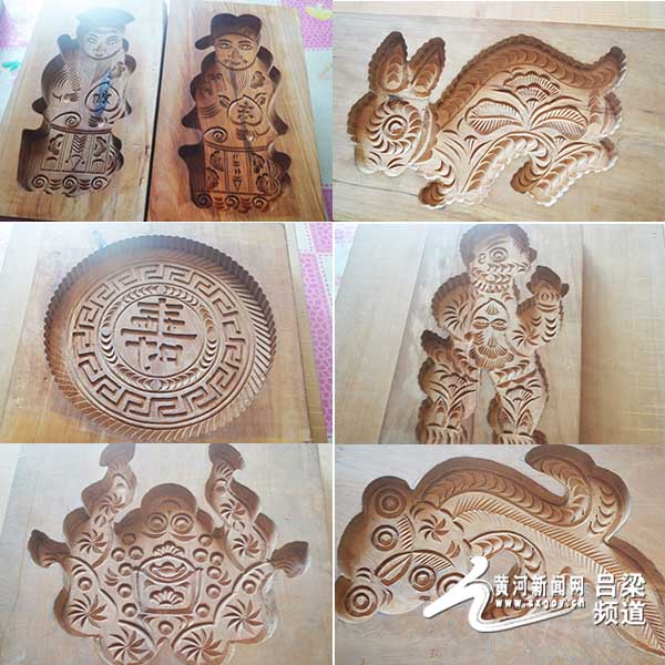孝义市:民间艺人原提明的手工月饼模具网上热销