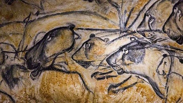 洞穴狮子形象常见于洞穴壁画上。