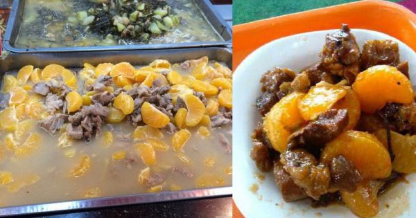 内地大学食堂“神作”橘子烧排骨 港媒惊呼好吓人