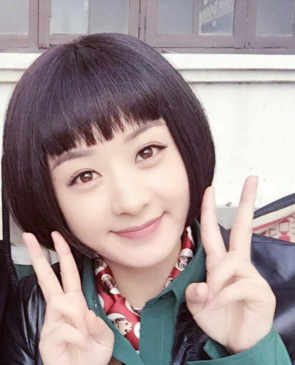 近期赵丽颖出演的一部电视剧,是清爽帅气的短发图片