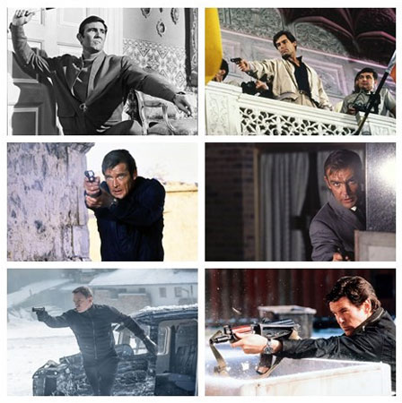 六任邦德合计出演了24部007电影搜狐娱乐讯 自1962年第一部007电影