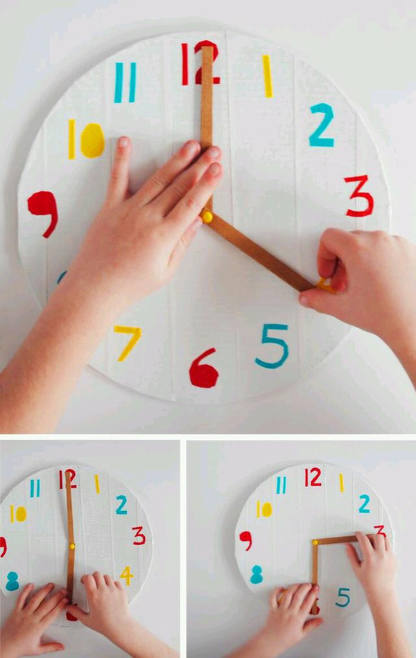 跟孩子一起做个时间表,让孩子认识时间的重要