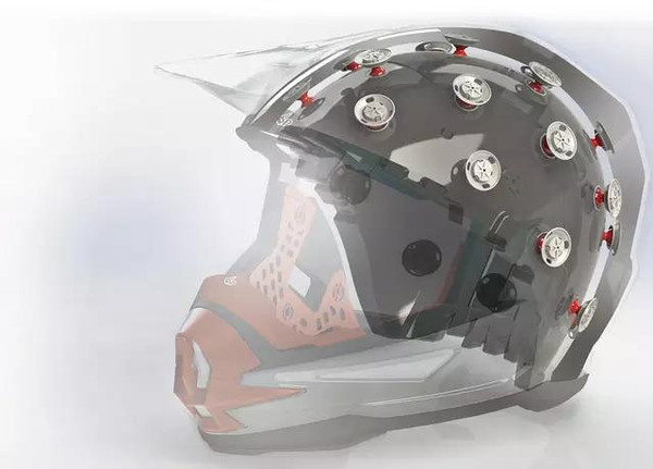 头盔也可以有摩托车式的减震?