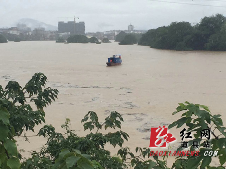 湖南道县遭遇罕见冬汛