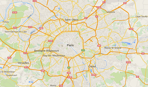 谷歌巴黎地图