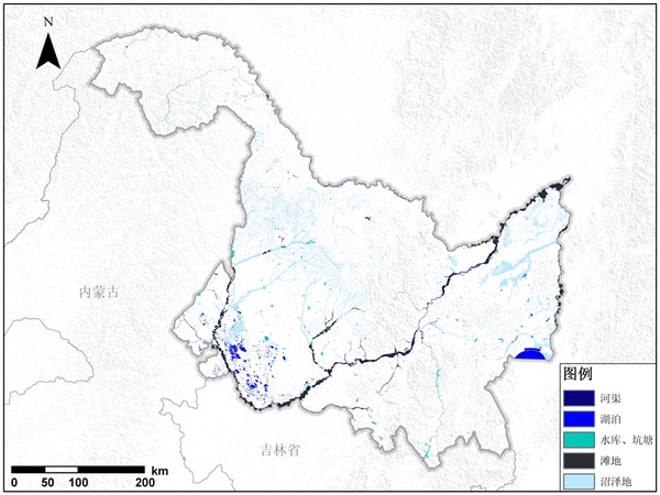黑龙江省水域资源空间分布产品