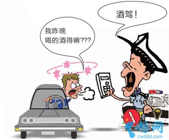 [资讯新闻]吓尿!头晚喝酒第二天开车,遇上交警就