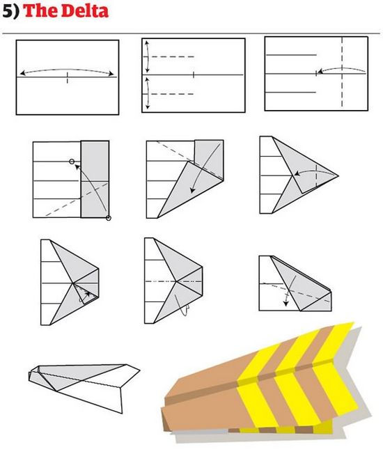 折纸大全纸飞机的12种折法