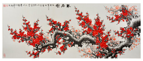 家曹雕先生印象(组图,梅若老师梅花作品欣赏,画梅花最好的现代画家