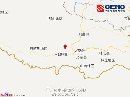 西藏拉萨市尼木县发生3.1级地震 震源深度6千米