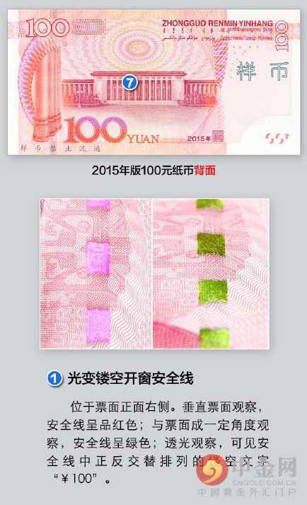新版人民币新钞水印头像现刘海 新版人民币防伪