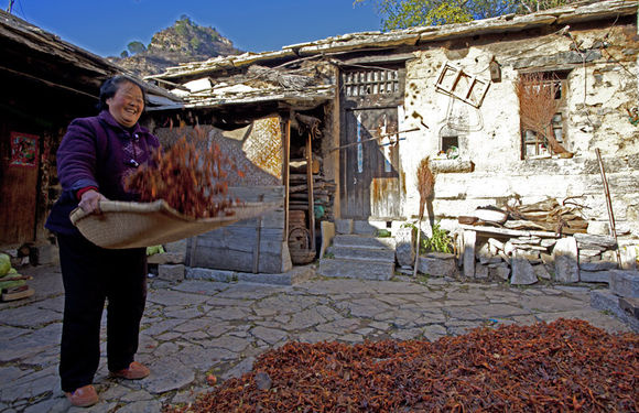 中国传统村落山西长治平顺县石城镇岳家寨村