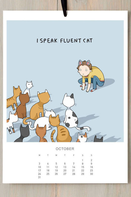 猫奴must have!治愈度满分的超萌猫咪日历!