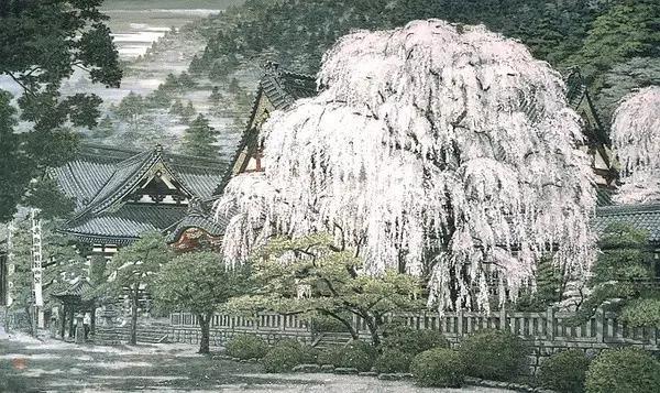 一位日本和尚把寺庙的一年四季都画了下来