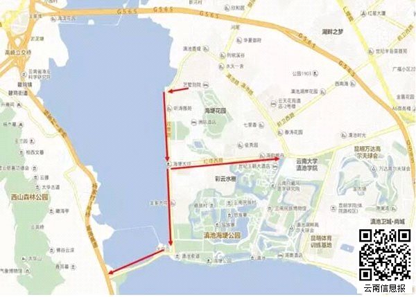 民族村,海埂公园,红塔体育中心,西山森林公园也是市民喜爱的休闲,健身