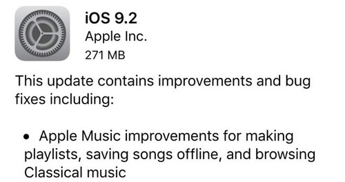 iOS 9.2正式版发布 诸多改进值得升级