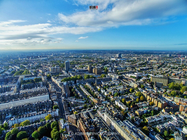 英国伦敦:无人机航拍海德公园