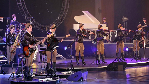 朝鲜牡丹峰女子乐团首次来华 会演唱中文歌曲