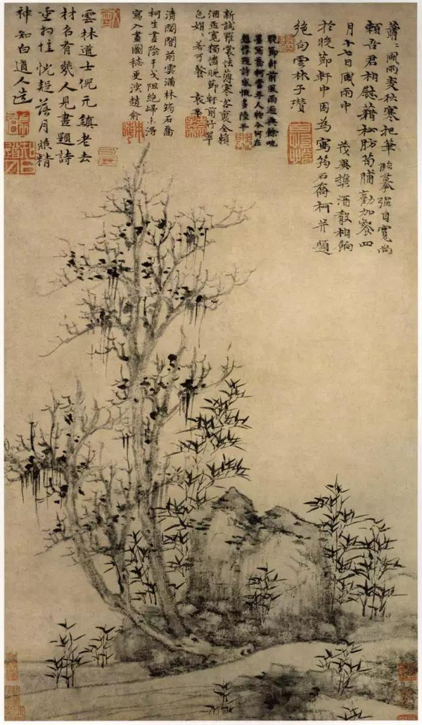 雾霾天,用倪瓒的清雅洗洗肺(内有吃货福利)| 新