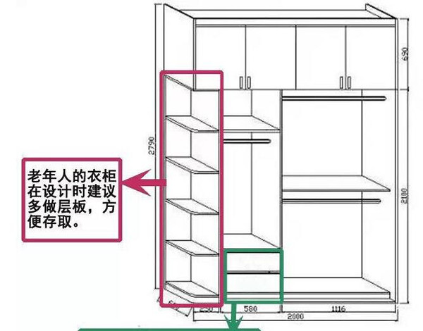 儿童的衣柜设计摆放