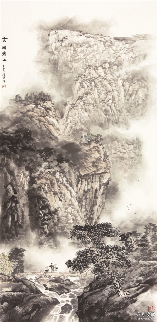 山水花鸟交相辉映"张军,魏金修中国画展"亮相武汉