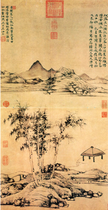 中国古代著名十大画家之倪瓒简介及作品赏析