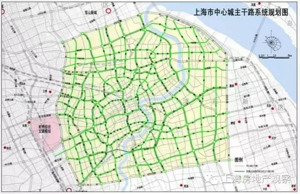 上海内环中环外环有多大?各环住了多少人?
