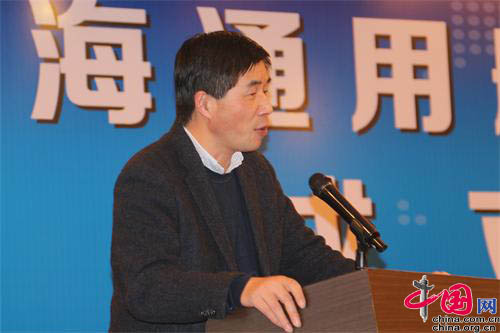 上海市交通委员会副书记蔡军致词