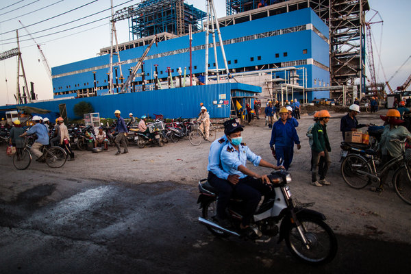 越南茶荣省的沿海发电产业区是中国企业在越南建造的几座燃煤电厂之一。