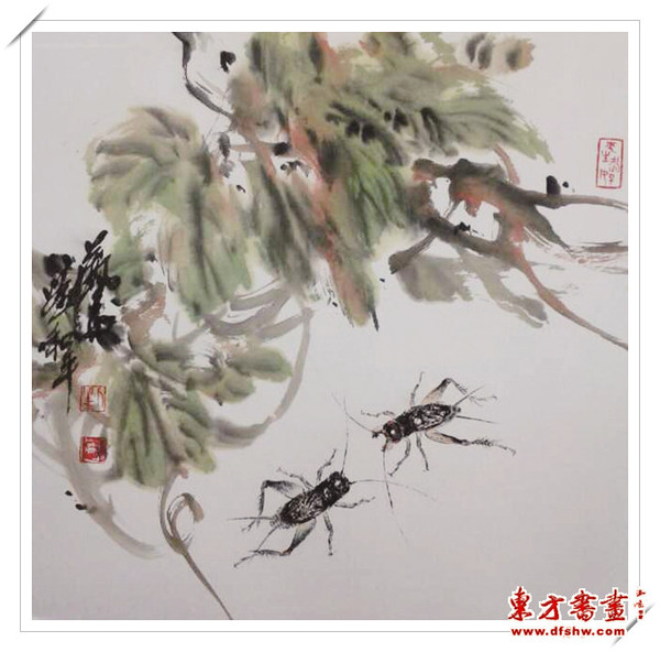 刘和平国画作品——蟋蟀篇