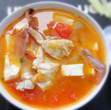 梭子蟹番茄豆腐汤怎么做好吃,京东8两蟹