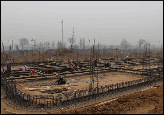 河津樊村镇中心幼儿园开始施工