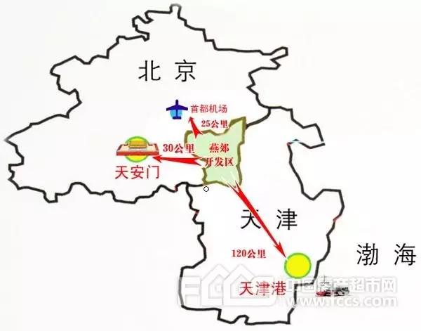 燕郊就像是北京的一个远郊,与通州仅隔一条潮白河;从其位置看,有很多