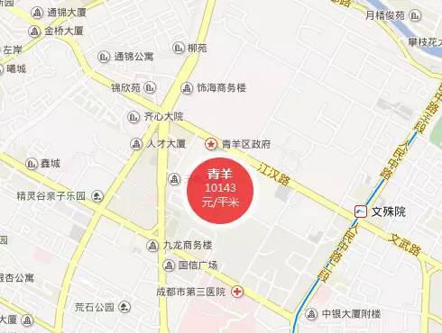 读懂房价,便知成都--成都主城区房价地图一览