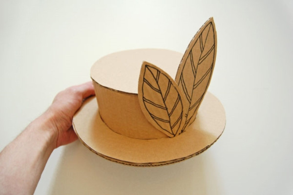 瓦楞纸纸板手工制作漂亮的儿童舞会帽子