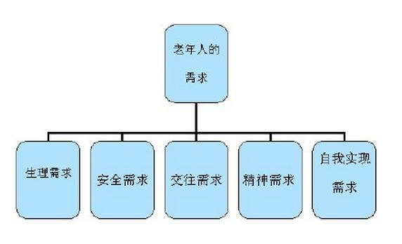 图表:老年人的需求