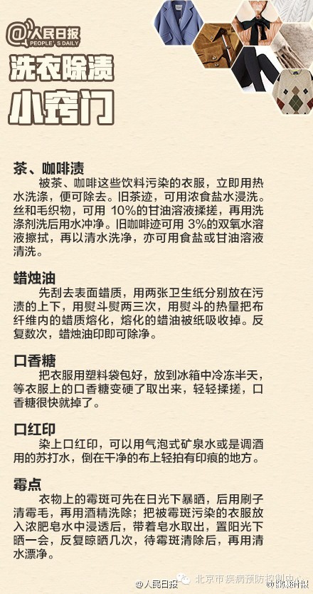 健康生活小常识超实用冬装清洁技巧