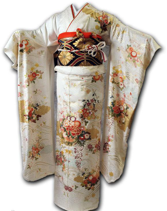 银果绣品分享汉服和服绣花刺绣上的图案使用
