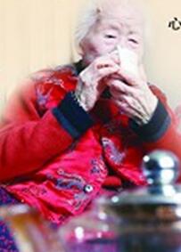 103岁老寿星90岁后百病全消 吃素80年(图)