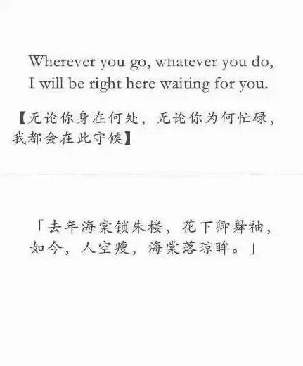 用诗句翻译英文美哭了!中文真是世界上最美的