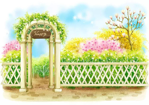 篱笆围栏里面有花的成语猜图_竹子围栏篱笆栅栏图片(2)