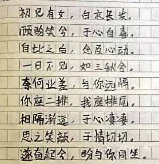 小学生情书:祝你学习进步我