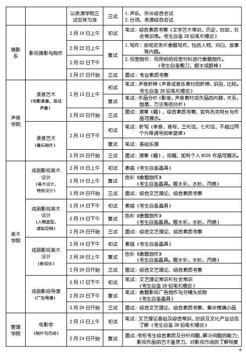 艺考:北京电影学院2016年本科、高职招生简章