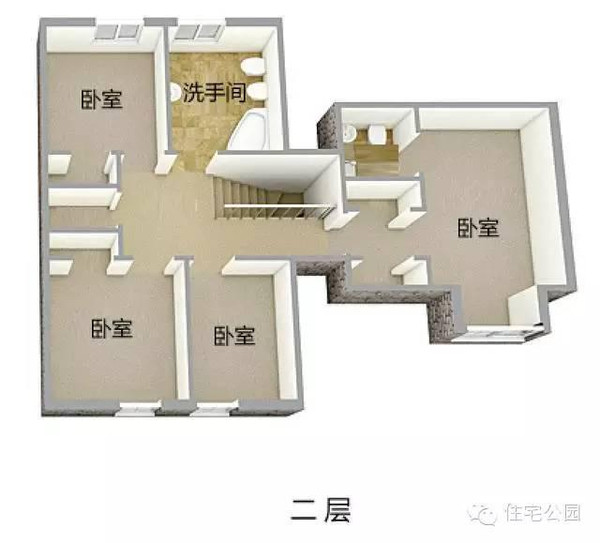 10套新农村自建房1层半2层户型 均含平面图