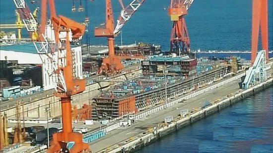 外媒:中国正赶造第三艘航母 第二艘快完工