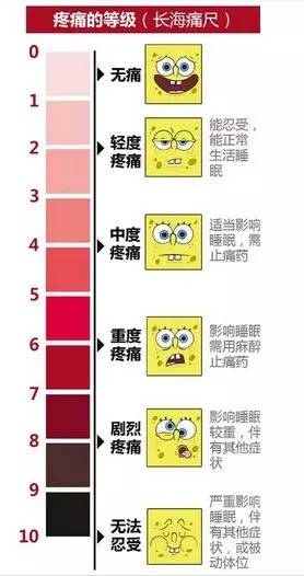 是将疼痛测量尺与口述评分法相结合而成.