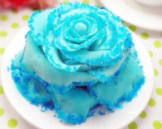 美美的蓝色妖姬翻糖蛋糕你见过吗?_降价吗